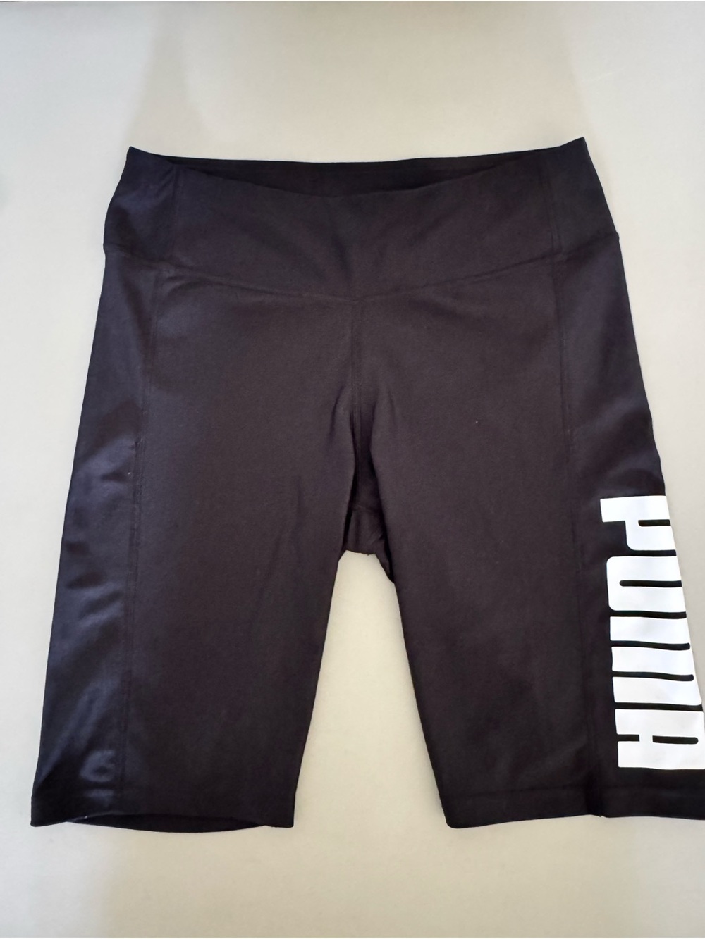 Puma Black Women's Bike Shorts with Side Logo